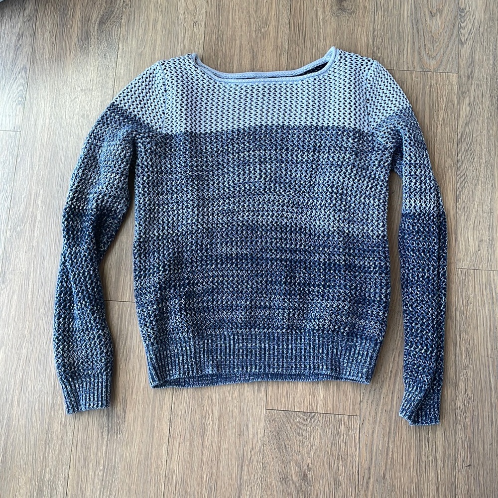 Banana republic blue striped sweater size small